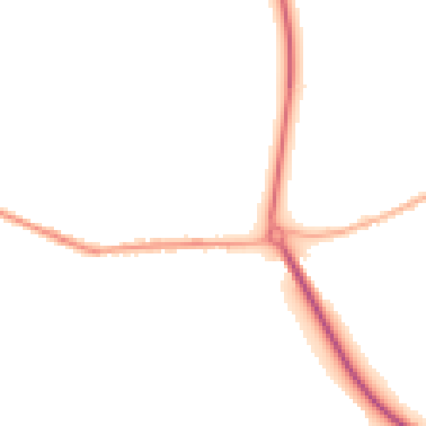 Night-time road noise heatmap for S13 7BE