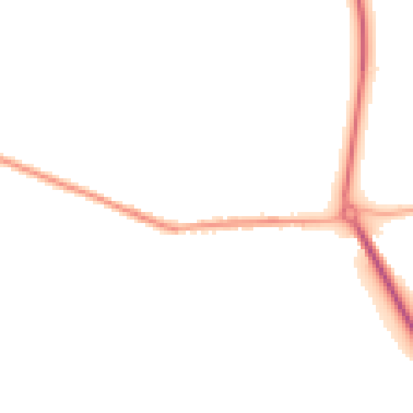 Night-time road noise heatmap for S13 7BJ