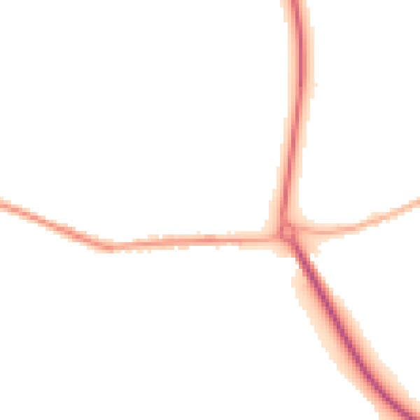 Night-time road noise heatmap for S13 7BL