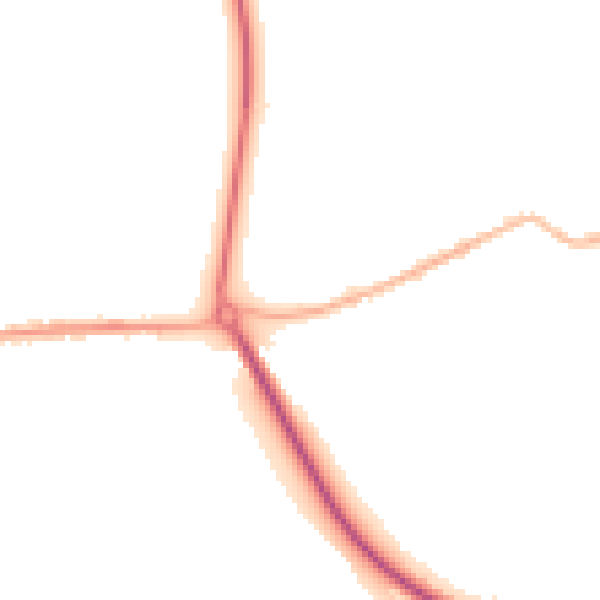 Night-time road noise heatmap for S13 7BP