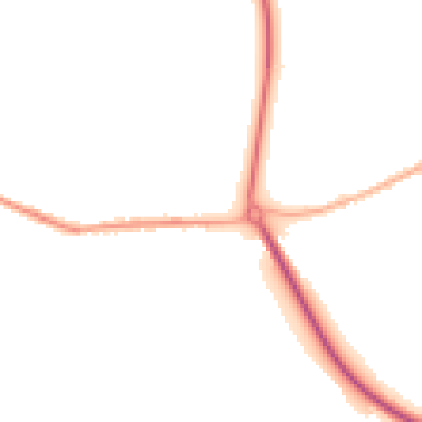 Night-time road noise heatmap for S13 7BQ