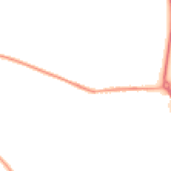 Night-time road noise heatmap for S13 7BS