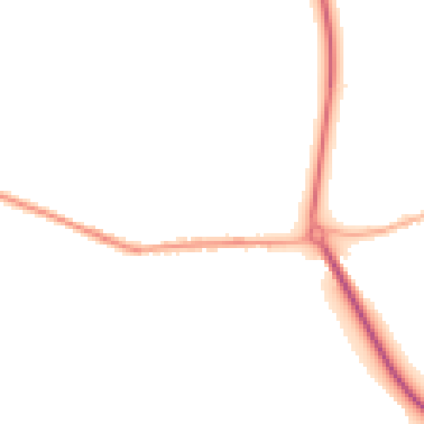 Night-time road noise heatmap for S13 7BT