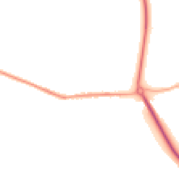 Night-time road noise heatmap for S13 7BU