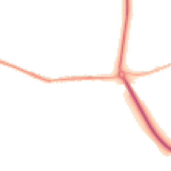 Night-time road noise heatmap for S13 7BW