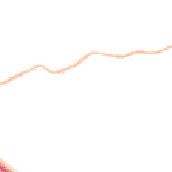 Night-time road noise heatmap for S13 7DA