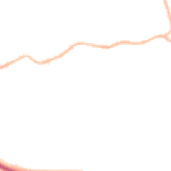 Night-time road noise heatmap for S13 7DQ
