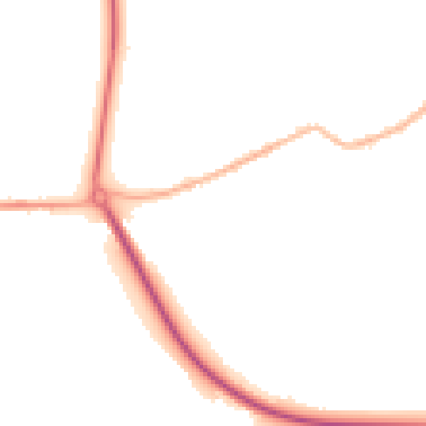 Night-time road noise heatmap for S13 7EA