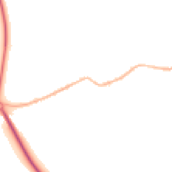 Night-time road noise heatmap for S13 7ED