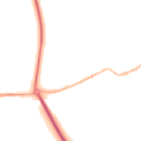 Night-time road noise heatmap for S13 7EF