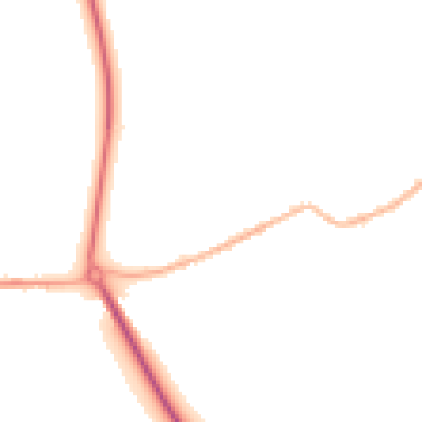 Night-time road noise heatmap for S13 7EG