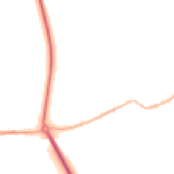 Night-time road noise heatmap for S13 7EH
