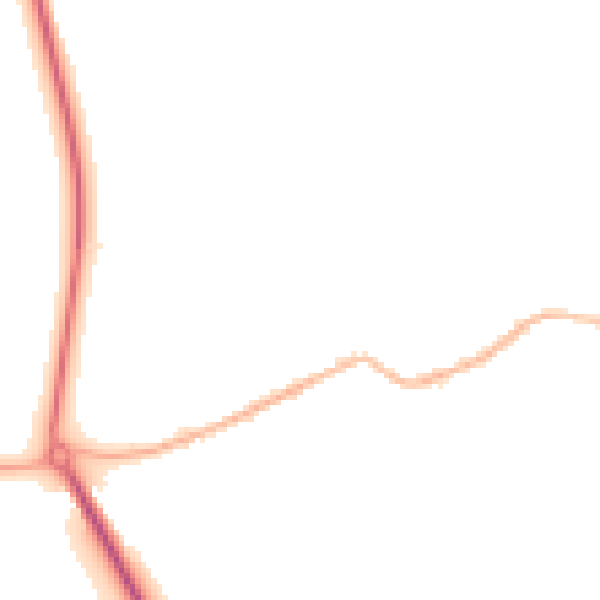 Night-time road noise heatmap for S13 7EJ