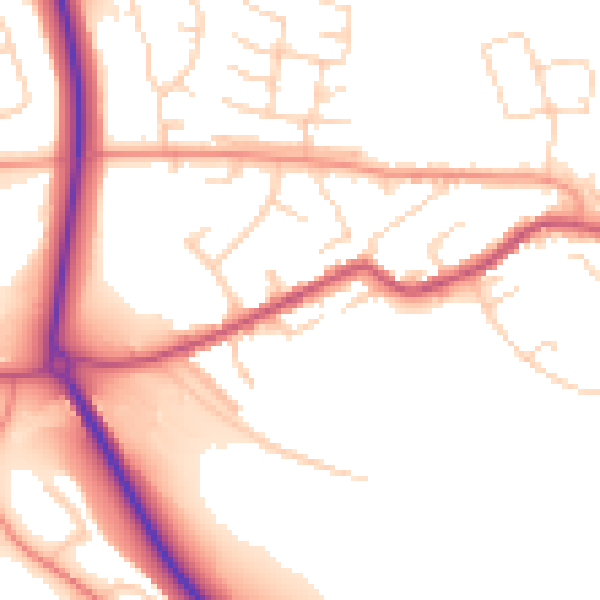 Daytime road noise heatmap for S13 7ER