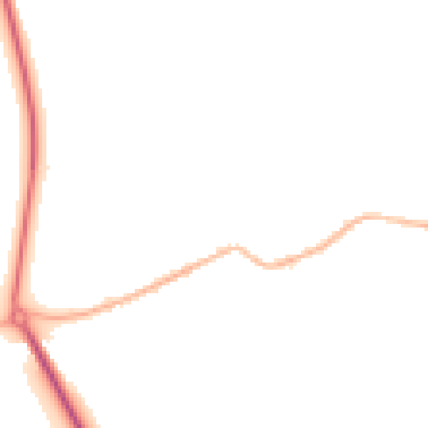 Night-time road noise heatmap for S13 7EX