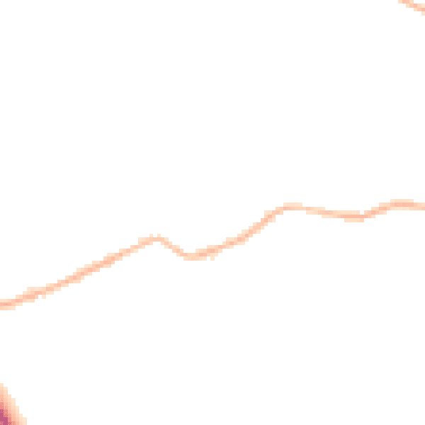 Night-time road noise heatmap for S13 7EY