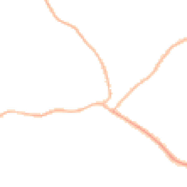 Night-time road noise heatmap for S13 7PD