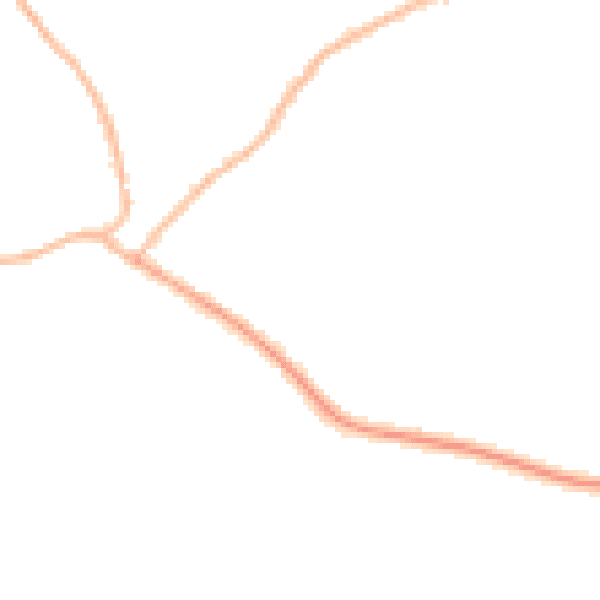 Night-time road noise heatmap for S13 7QA