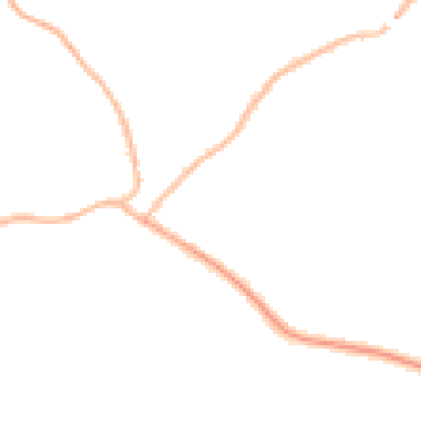 Night-time road noise heatmap for S13 7QE