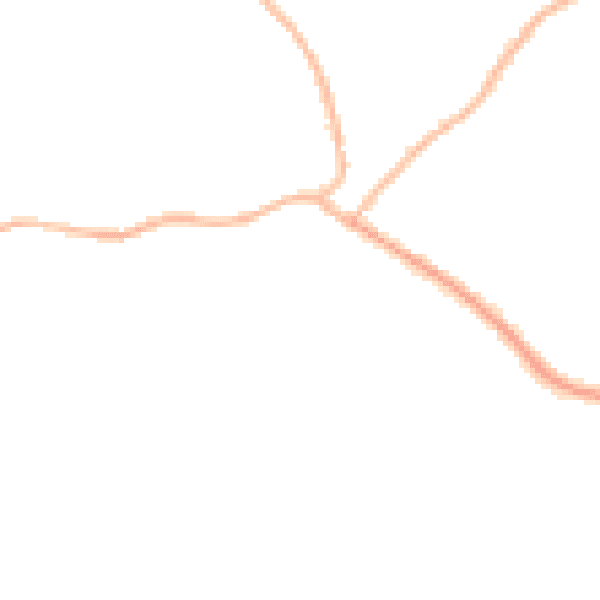Night-time road noise heatmap for S13 7SE