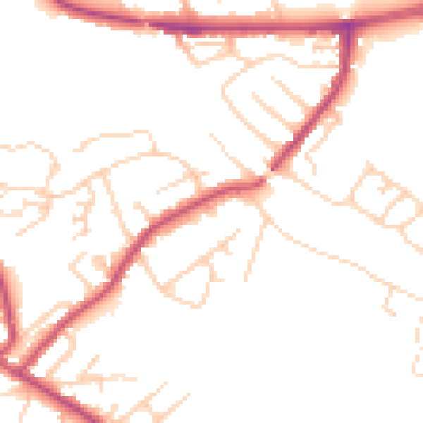 Daytime road noise heatmap for S13 7SF