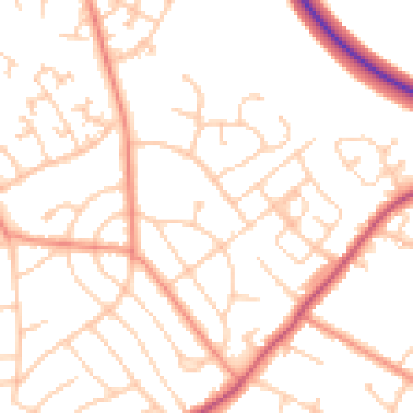 Daytime road noise heatmap for S13 8GB