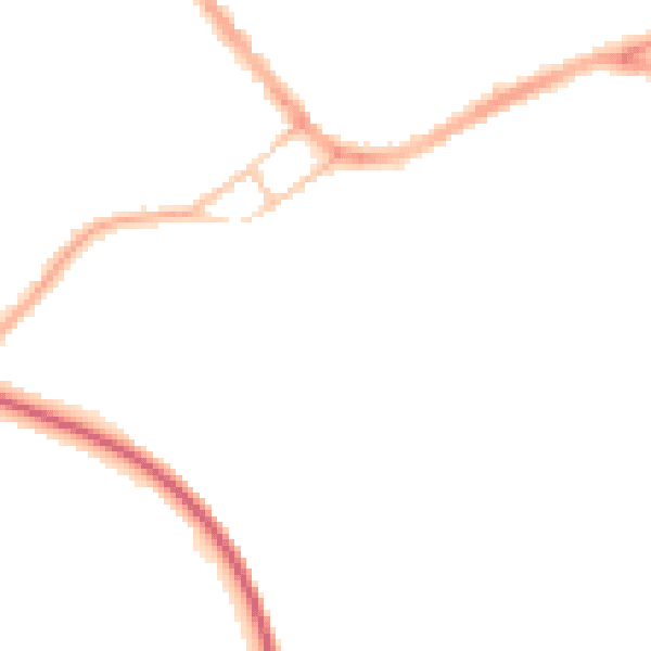 Night-time road noise heatmap for S13 8TX