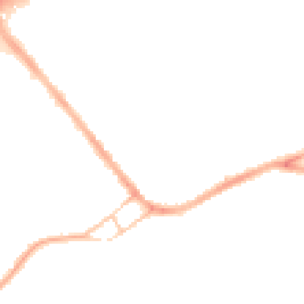 Night-time road noise heatmap for S13 9AW