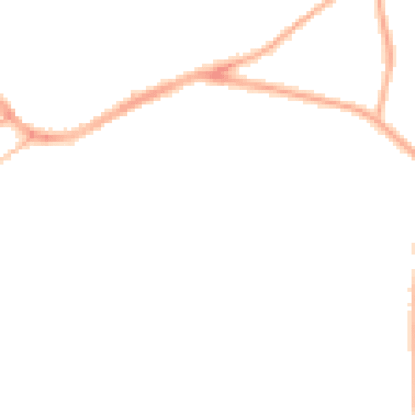 Night-time road noise heatmap for S13 9HA