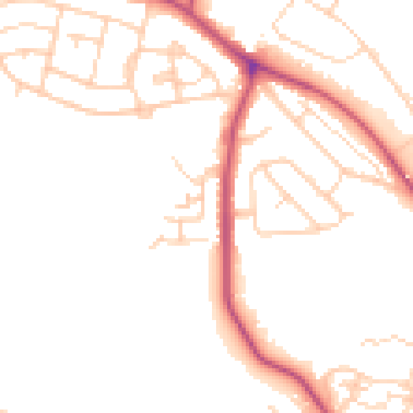 Daytime road noise heatmap for S13 9QH