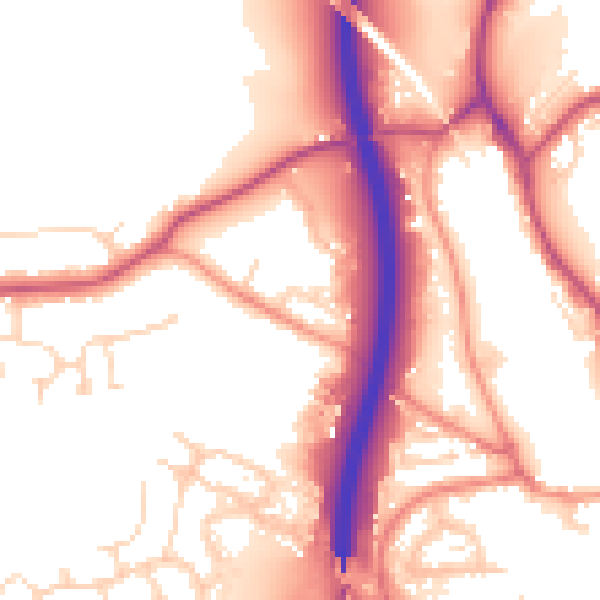 Daytime road noise heatmap for S18 1NY