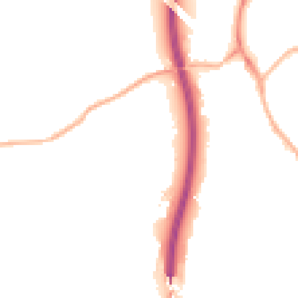 Night-time road noise heatmap for S18 1NY
