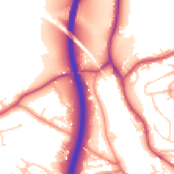 Daytime road noise heatmap for S18 1PN