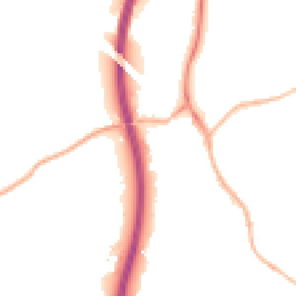 Night-time road noise heatmap for S18 1PN