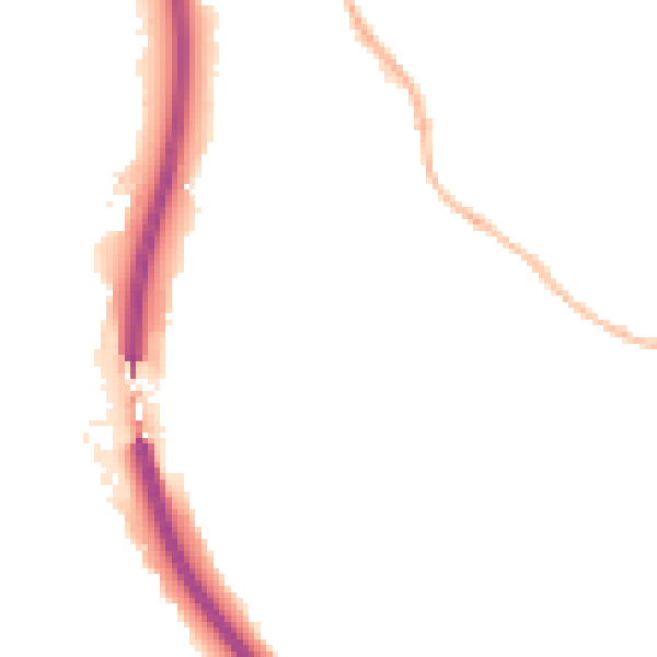 Night-time road noise heatmap for S18 1PZ