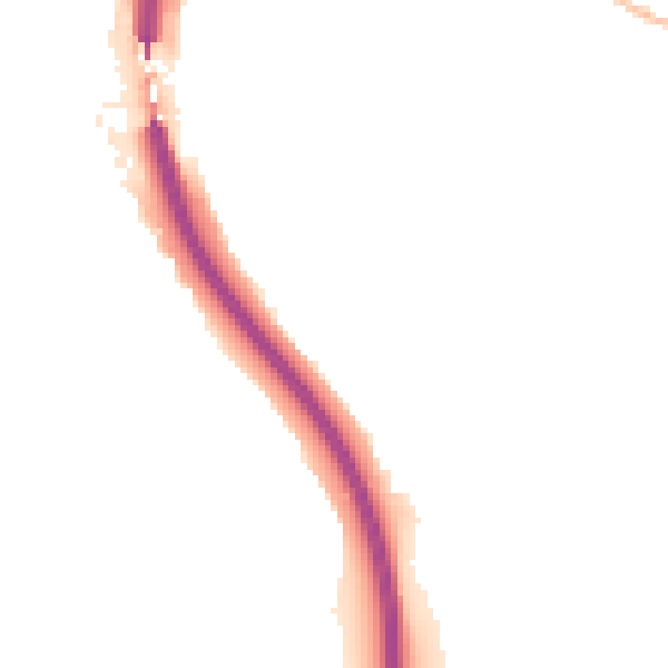 Night-time road noise heatmap for S18 1QZ