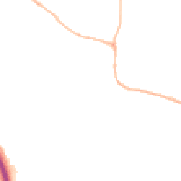 Night-time road noise heatmap for S18 1SH