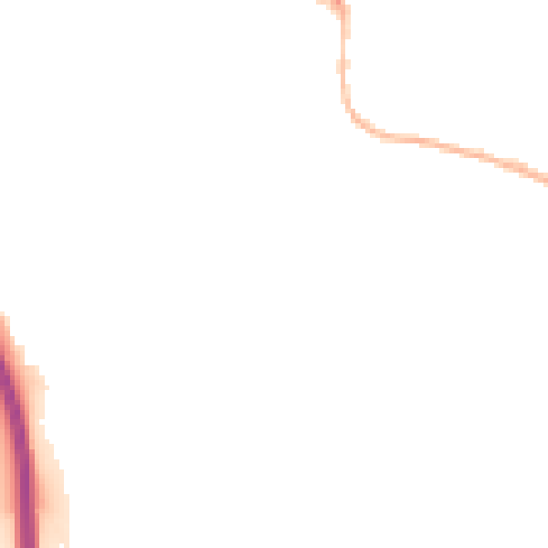 Night-time road noise heatmap for S18 1WJ