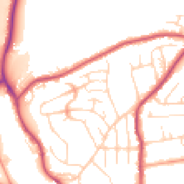 Daytime road noise heatmap for S18 2HD