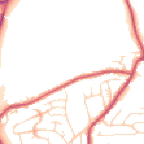 Daytime road noise heatmap for S18 3DJ