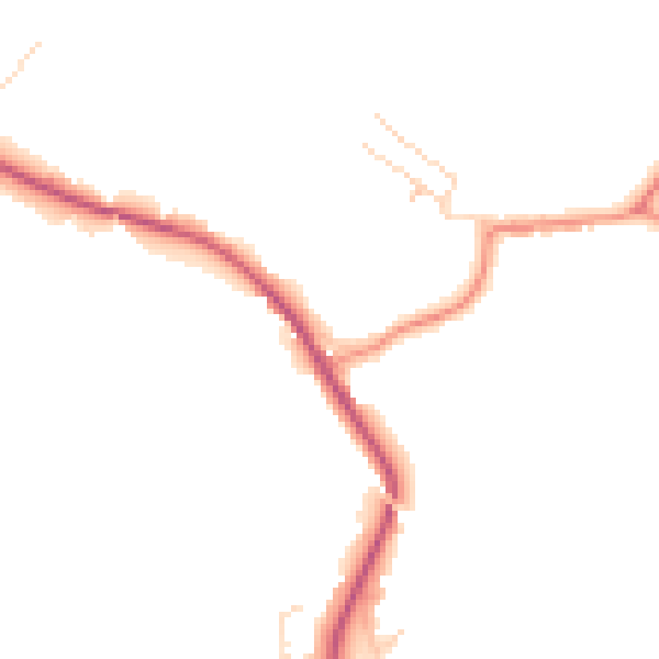 Daytime road noise heatmap for S18 4AG