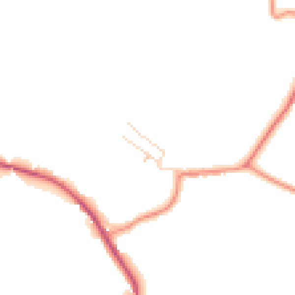 Daytime road noise heatmap for S18 4AH
