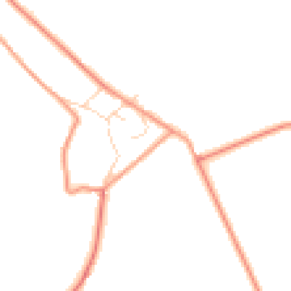 Daytime road noise heatmap for S18 4AT