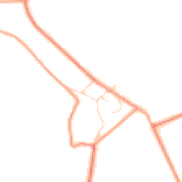 Daytime road noise heatmap for S18 4AX