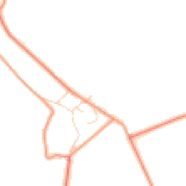 Daytime road noise heatmap for S18 4AY