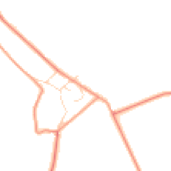 Daytime road noise heatmap for S18 4BD