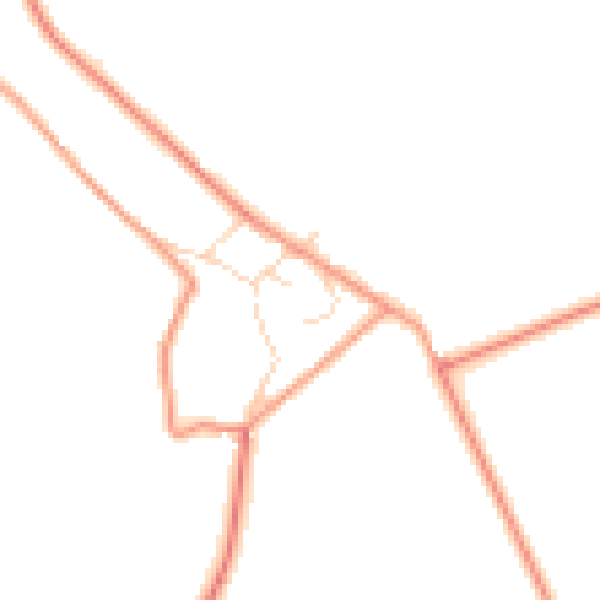 Daytime road noise heatmap for S18 4BH