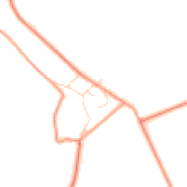 Daytime road noise heatmap for S18 4BL