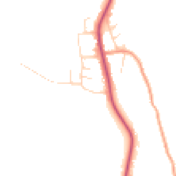 Daytime road noise heatmap for S18 4DL