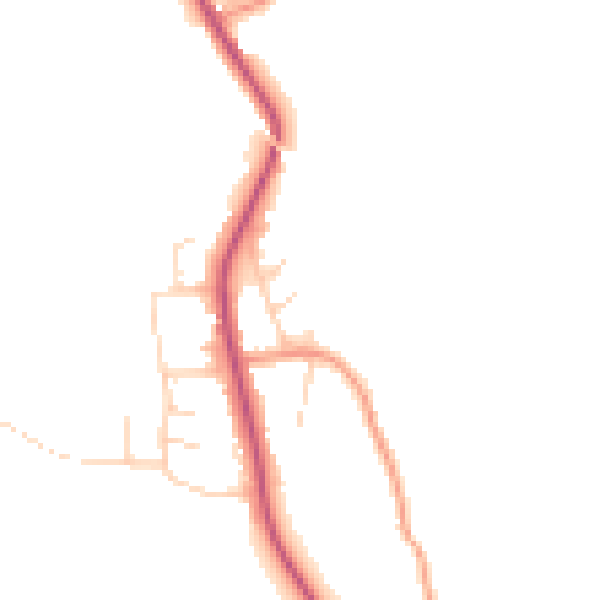 Daytime road noise heatmap for S18 4DU